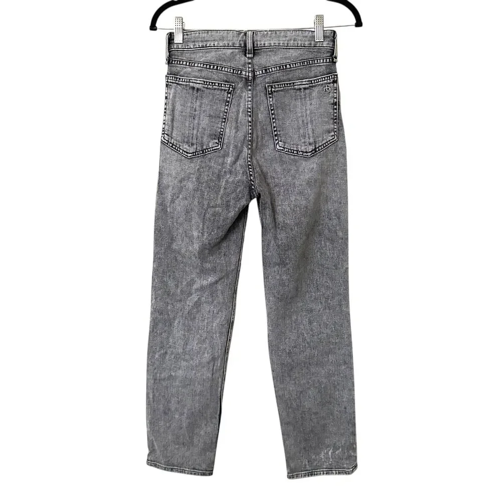 RAG & BONE Nina High Rise Ankle Cigarette Denim Dusty‎ Trail Sz 25